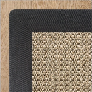 Autumn Slate Sisal 2 Inch Charcoal Cotton Border 4.0(L) x 3.5(W)